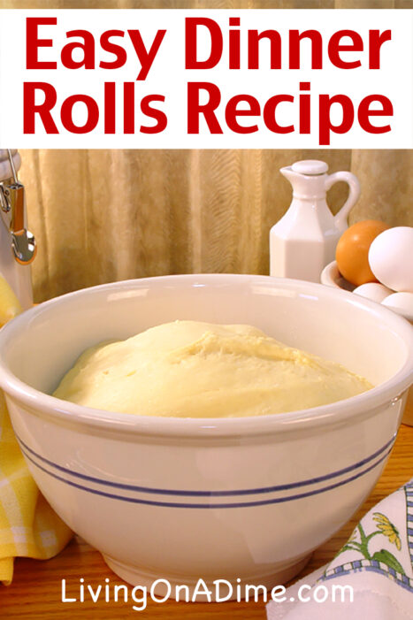 Here's an easy dinner rolls recipe you can use to make delicious homemade dinner rolls. With just 5 minutes prep time and less than $1.00 per batch, your family will love them!