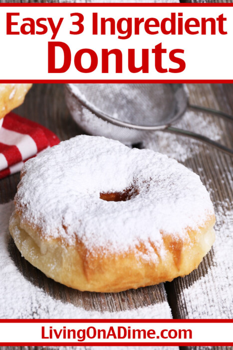 If you love canned biscuit recipes for their simplicity, try this easy and tasty 3 ingredient donuts recipe! It makes fresh and delicious homemade donuts in just a few minutes and is so easy that our older kids make it themselves. You can top with powdered sugar or one of the donut glaze recipes in this post!