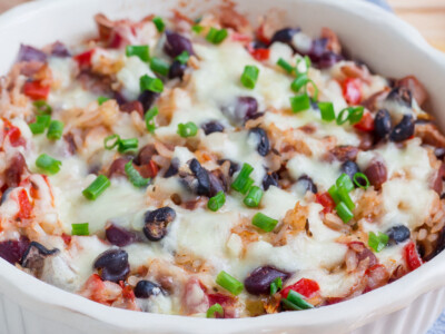 This Easy Enchilada Casserole layers all the bold, zesty flavors of classic enchiladas into a simple, no-roll bake! It’s a fast, family-friendly dinner that’s easy to customize. Just layer, bake, and enjoy!