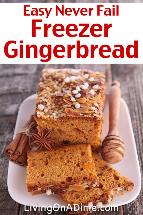 Looking for an Easy Gingerbread Recipe that's fail-proof? Look no further! This Never Fail Freezer Gingerbread is simple to make. You can even prepare it ahead of time and freeze it until you're ready to bake. Just mix everything, bake, and enjoy perfectly light, fluffy, and delicious gingerbread every time.