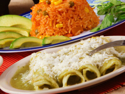 This easy green chile recipe makes a light tasty meal when eaten with tortillas, but can also be used to top a lot of different Mexican themed dishes! It's super delicious!