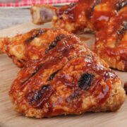 This easy homemade hickory barbecue sauce recipe makes a delicious barbecue sauce that gives a smoked hickory barbecue flavor to barbecued meats. It’s easy to make with ingredients you probably already have, so it’s especially great if you don’t happen to have any barbecue sauce on hand!