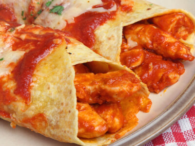 This easy homemade enchiladas recipe is one of our family's favorite recipes! Restaurant-quality enchiladas easy to prepare in 5-10 minutes!