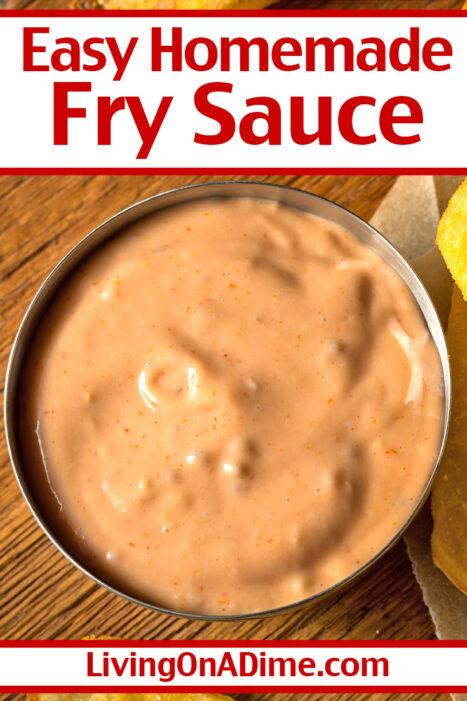 This easy homemade fry sauce recipe makes a popular tasty dipping sauce for french fries, but it is also good on hamburgers and sandwiches!