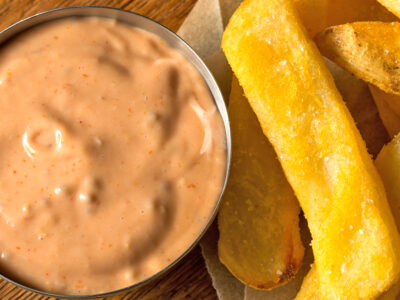 This easy homemade fry sauce recipe makes a popular tasty dipping sauce for french fries, but it is also good on hamburgers and sandwiches!