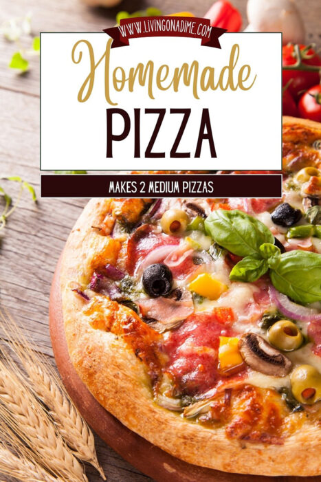 Why spend too much buying pizza out when you can make easy and delicious pizza at home? This homemade pizza recipe is an easy recipe you can make with 5-10 minutes work that your family will love!