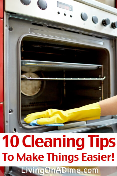 Try these 10 easy spring cleaning tips to help you keep your home in order without going crazy! Quick things that need to be done but are often forgotten.