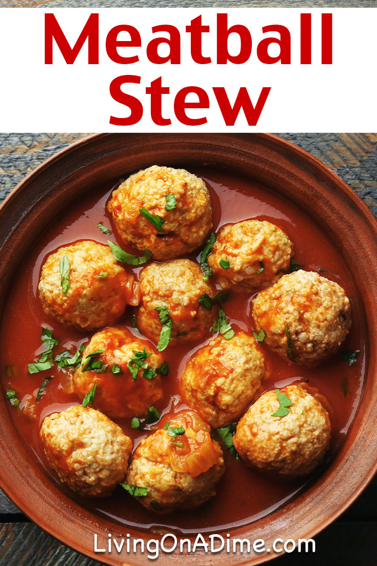 This easy meatball stew recipe is a hearty and tasty recipe for a quick family meal. It is an easy meal option you can make with ingredients available at Dollar Tree stores. If you're looking for a super easy beef stew, especially on a cool day, this one is perfect! Click here for more recipes for quick and easy meals from Dollar Tree!