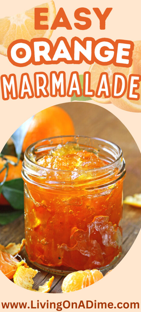 This quick and easy homemade orange marmalade recipe is a great way to make fresh and delicious orange marmalade jam. It's a great way to use extra oranges!