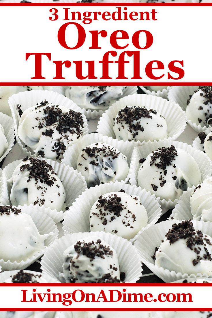 This easy 3 ingredient Oreo truffles recipe is a tasty Christmas candy recipe with the taste of Oreos that are heavy on the cream! Find this and lots more easy Christmas candy recipes with 3 ingredients or less here!