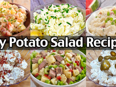 Discover the best easy potato salad recipes for barbecues, picnics and family dinners, including classic potato salad, loaded baked potato salad, jalapeño popper potato salad and more!