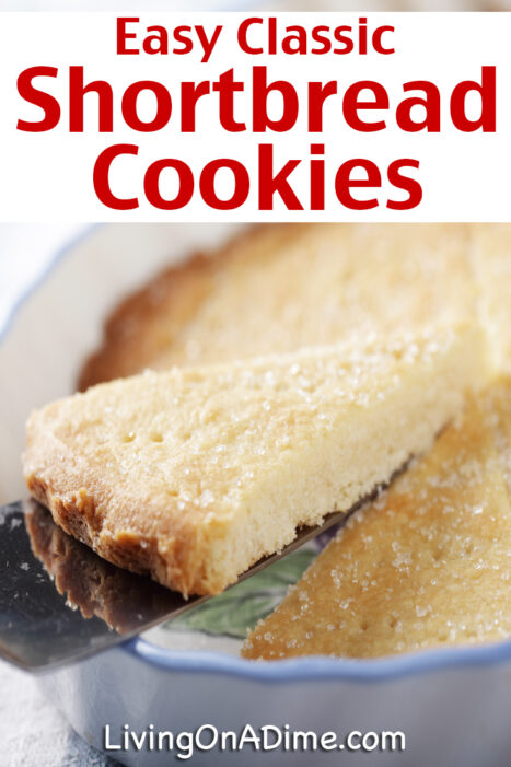 This easy shortbread cookie recipe is a simple recipe to make shortbread cookies like grandma's! Delicious with strawberries and cream!