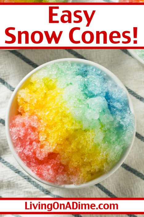 Are the kids driving you crazy? These easy and cool summer recipes including an easy snow cones recipe will entertain the kids all summer. And happy kids means happy you!