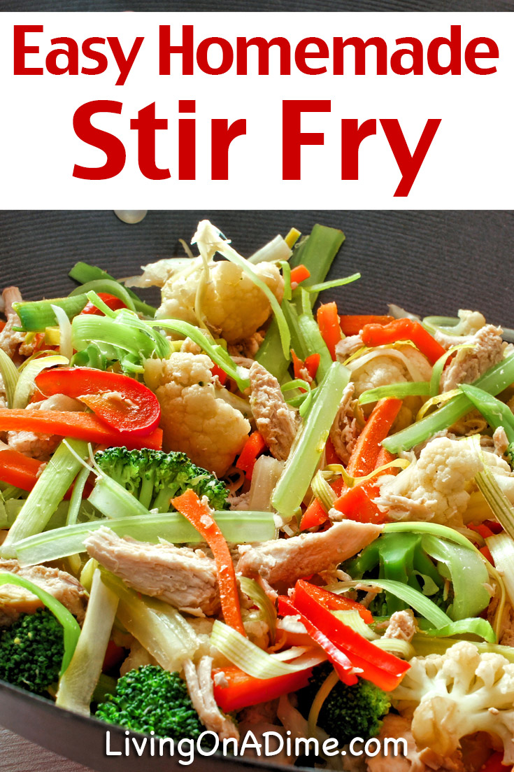 This easy stir fry recipe is super simple to make with ingredients available at Dollar Tree stores. It is a quick, healthy and delicious meal option you can make instead of spending too much at the drive-thru! Click here for more recipes for quick and easy meals from Dollar Tree!