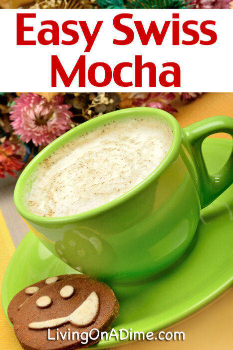 Save money with this easy Swiss Mocha recipe! It’s a less expensive way to enjoy this tasty treat and works well as a jar mix that you can give as a gift!