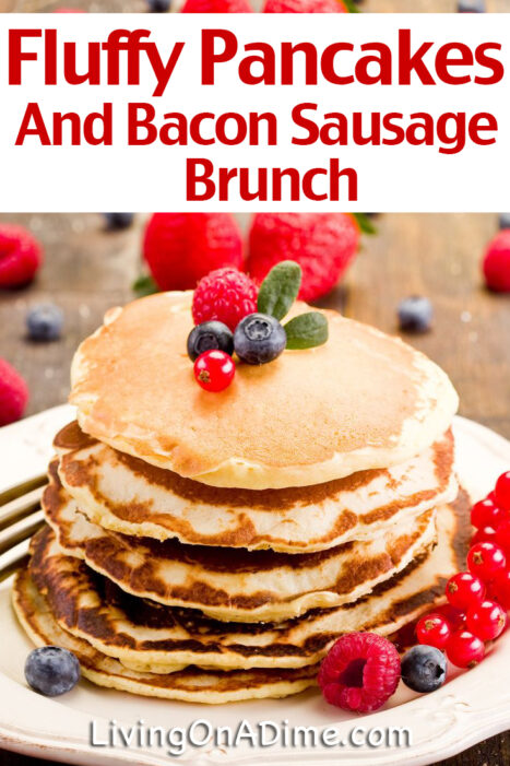This yummy fluffy pancakes recipe is a great treat that's very easy to make. Add some fruit and whipped cream for a really special Christmas breakfast!
