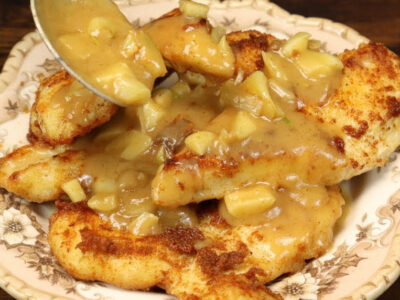 This easy garlic butter chicken recipe is super delicious! Husbands and teenagers love it and it is super easy to make in under 15 minutes!