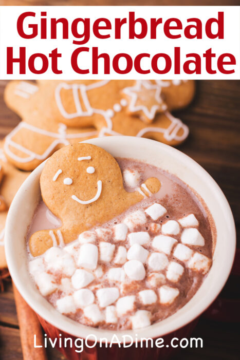 These Gingerbread Hot Chocolate And White Chocolate Recipes are two great recipes for tasty hot chocolate. They're great for cold days and holidays!