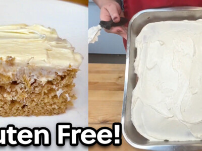 This easy gluten free banana cake recipe tastes so good that nobody will even know it's gluten free! Moist, soft, and full of sweet banana flavor, everyone will love it! It's easy to make, even for beginners, so go ahead, treat yourself today!