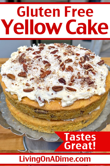 Soft, fluffy, and perfectly sweet, this Gluten-Free Yellow Cake mix recipe makes a yellow cake that is so good no one will believe it’s gluten free. It’s an easy, classic cake recipe that actually tastes like real yellow cake—perfect for birthdays, cupcakes, or anytime you need a delicious gluten-free dessert!