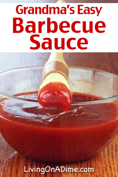 Here is Grandma's easy homemade barbecue sauce recipe! It's quick and easy to make with ingredients you already have on hand, so you can mix it in a hurry or make it ahead of time and keep it in the refrigerator!