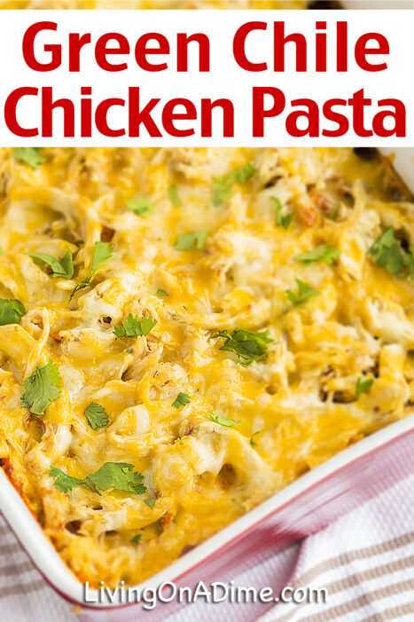 This tasty green chili chicken pasta recipe is a delightful Mexican-inspired dish that your family will absolutely adore. Unlike your ordinary pasta dish, this easy casserole offers a lively Mexican twist that will awaken your taste buds. Not only is it a fantastic way to use leftover chicken, but the family won't even realize that they are enjoying leftovers!