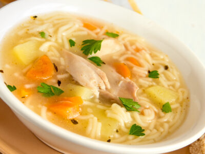 OK, grandma really did know the secret! Here are some easy homemade chicken and turkey soup recipes. These soups are super yummy for cold weather days and great comfort foods when you or a loved one is sick!
