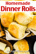 This easy homemade dinner rolls recipe makes light and delicious dinner rolls like grandma used to make that go well with virtually any meal!
