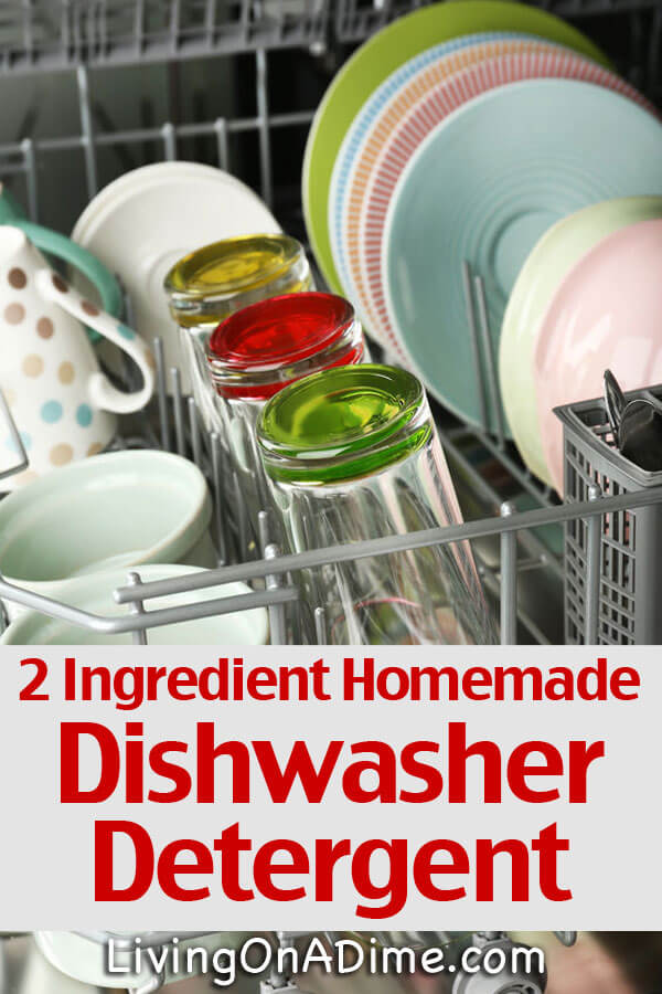 2 Ingredient Homemade Dishwasher Detergent Recipe