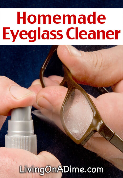 This easy homemade eyeglass cleaner is super simple to make and saves a lot of money over buying the pre-made stuff at the store. Make it for pennies in under 2 minutes!