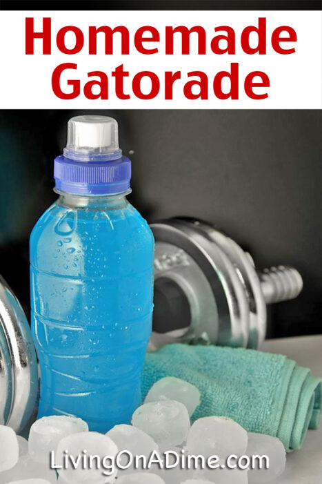 These homemade gatorade sports drink recipes are quick and easy to make. They're inexpensive and if you drink a lot of them, you'll save a lot of money!