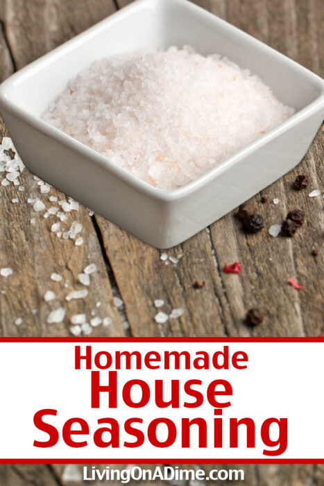 This homemade house seasoning recipe is my 2nd favorite homemade seasoning! It's another variation on seasoned salt that does not include paprika. Quick and easy to make in minutes and useful for seasoning almost everything.