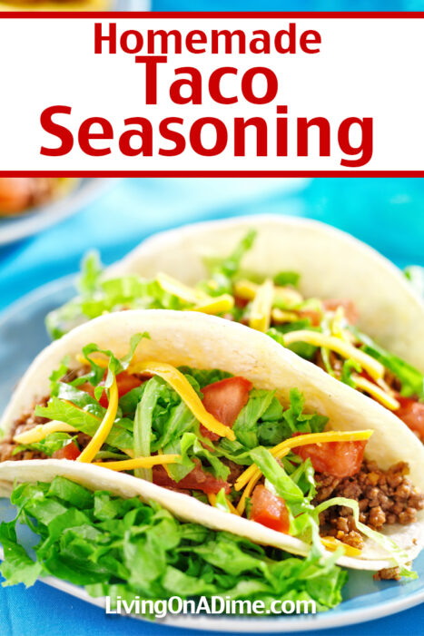 This homemade taco seasoning recipe tastes better and is much less expensive than buying the pre-made taco seasoning at the store. It's quick and easy to make in just a few minutes!