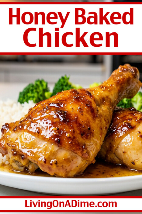 Make this Honey Baked Chicken Recipe in less than 5 minutes for less than $3 for the entire family! This is our family’s favorite and it's easy to make!