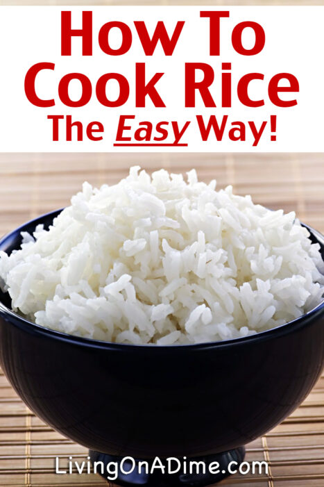 Have you wondered how to cook rice so that it turns out perfect? This easy recipe will help you make white rice that's not too dry or sticky!