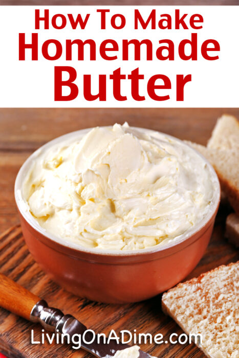 If you're wondering how to make homemade butter, here are several easy ways to do it! This easy old fashioned homemade butter recipe is the same process our great-grandmothers used to make butter on the farm. It is a fun way to show kids how plain whipping cream can turn into butter!