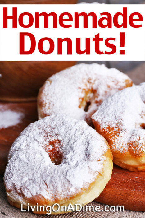 Try these yummy homemade donut recipes you can make at home, including a super easy donut recipe made with refrigerator biscuits and a yeast donut recipe you can make from scratch.