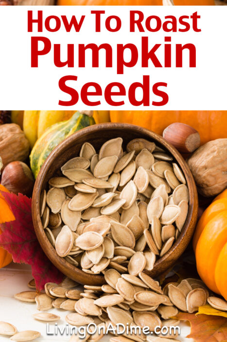 I can't believe how easy this tasty roasted pumpkin seeds recipe is and it is super yummy! It's a great way to use those pumpkin seeds, and this post also has instructions for how to roast a pumpkin, pumpkin recipes and more! Click here for the easy recipe!