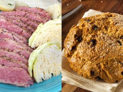 This Irish corned beef and cabbage recipe is a traditional Irish American meal made as part of St. Patrick's Day celebrations. Enjoy it with the Irish soda bread and Blarney Stone cookies recipes also included in this post!