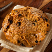 This traditional Irish soda bread is a classic favorite bread with a firm crust, a dense texture, and a slightly sour flavor. It is great served with Irish stew. Eat leftover soda bread toasted or use for French toast.