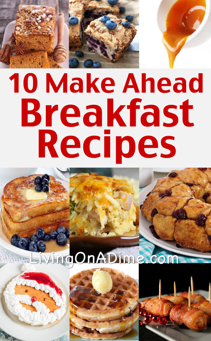 Easy Make Ahead Breakfast Recipes - Christmas Breakfast Ideas