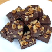 This Maple Walnut Fudge recipe makes a quick and easy treat with rich chocolate flavor, crunchy walnuts, and a hint of maple sweetness in every bite. Made with just a few simple ingredients, it's an easy fudge recipe that's perfect when you need a delicious dessert without a lot of work.