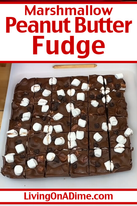 This easy Marshmallow Peanut Butter Fudge recipe is rich, creamy, and packed with fluffy marshmallow and peanut butter flavor in every bite. Made with just a handful of ingredients and no baking required, it's the perfect quick dessert for holiday candy trays, potlucks, gift giving, or satisfying a sweet tooth any time of year.