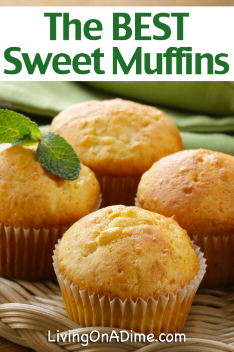 This best sweet muffins recipe makes moist, sweet and delicious muffins your family is sure to love! Perfect for breakfast or a yummy snack!