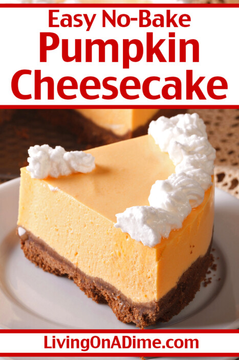 This No Bake Pumpkin Cheesecake recipe makes a rich and creamy cheesecake, full of warm fall flavor, without the hassle of the oven. With a spiced cookie crust and smooth pumpkin cheesecake filling, it’s the perfect make-ahead dessert for holidays or cozy gatherings!