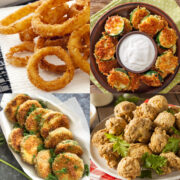 This easy onion rings recipe also makes fried mushrooms, fried zucchini and other veggies. They are are easy to make and oh so yummy! Don't pay too much to buy them as an appetizer at your favorite restaurant. Instead, use this easy recipe!