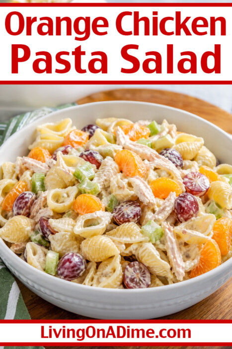 Creamy, sweet, and packed with juicy oranges, grapes, and tender chicken, this Orange Chicken Pasta Salad recipe makes the perfect quick summer meal or potluck favorite. The tangy ranch dressing and crunchy celery make every bite fresh, flavorful, and completely irresistible!