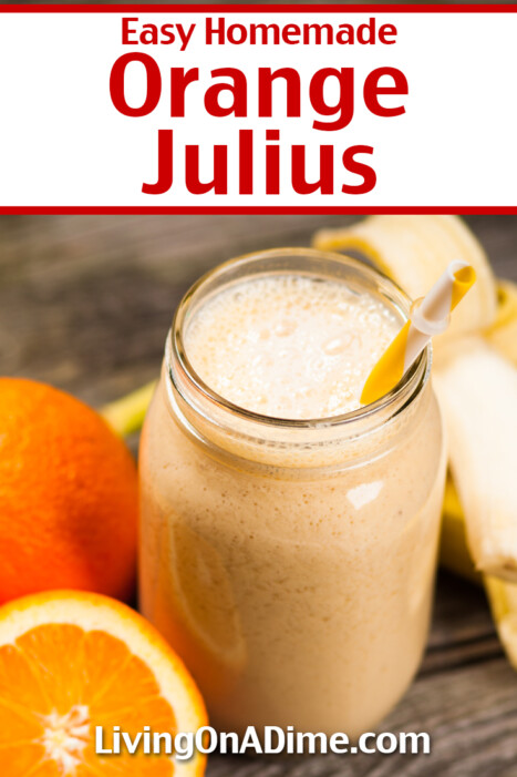 This easy Orange Julius recipe is a creamy orange smoothie just like the ones at the mall. Starting with orange juice and ice cream, it makes a perfectly refreshing cool treat for warm summer days!