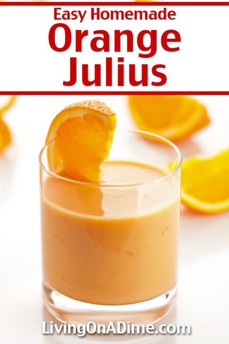 This easy Orange Julius recipe is a creamy orange smoothie just like the ones at the mall. Starting with orange juice and ice cream, it makes a perfectly refreshing cool treat for warm summer days!