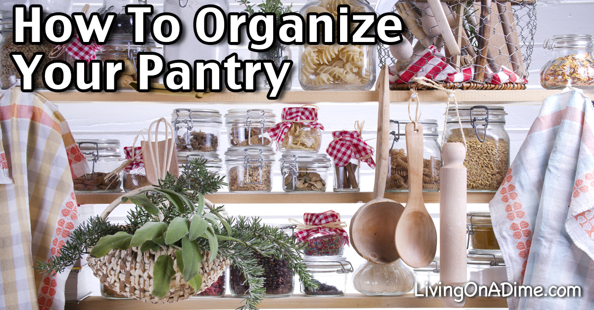 Here are some easy tips to organize your pantry! Keeping your pantry neat and organized can save you time and money and prevent you from wasting food!